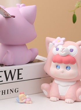 2026露露兔存钱罐可爱创意搪胶耐摔可存可取储蓄罐儿童玩具节日礼