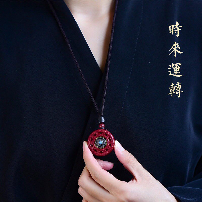 2026保真朱砂六字吊坠本命年女随身挂件含量紫金砂六字真言项链