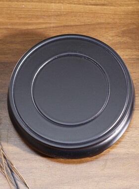 2026实木可旋转底座木质圆形底座花盆鱼缸工艺品摆件花瓶奇石佛像