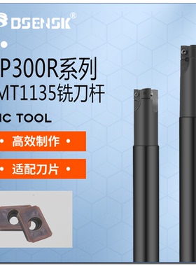 直角方肩铣刀杆CNC刀杆加硬抗震BAP300R C14/15/16/22 R0.8/1135