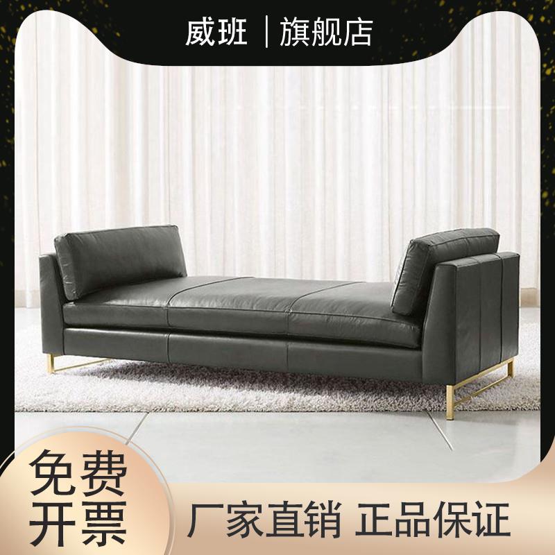 北欧轻奢床尾凳卧室床前凳小沙发床边长凳真皮床榻进门换鞋沙发凳