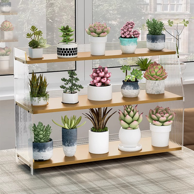 飘窗多肉花架子餐桌台面小花架