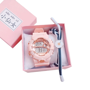 手表女款学生2025新款防水只看时间儿童小初高中生学霸专用电子表