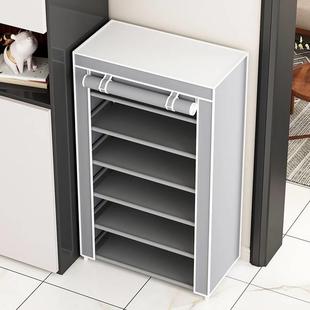 鞋架子多层防尘罩有拉炼 炼 布鞋柜家用带加厚可封闭门口外面放过