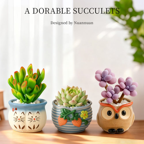 多肉植物室内小盆栽办公室桌面