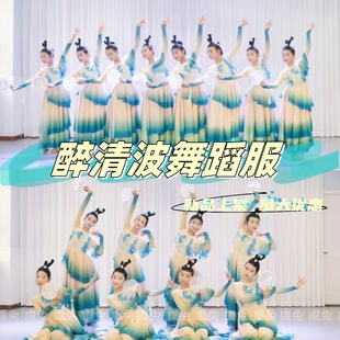 醉清波舞蹈服唤鱼清歌古典舞演出服莲如世表演服装飘逸成人艺考裙