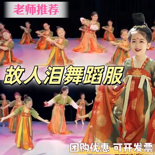 故人泪儿童年会演出服唐宫夜宴古典舞舞蹈服诗韵四季中国风表演服