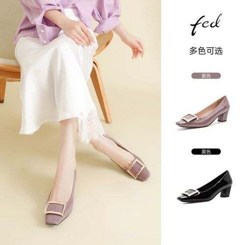 fed~紫色绝美高跟鞋不累脚