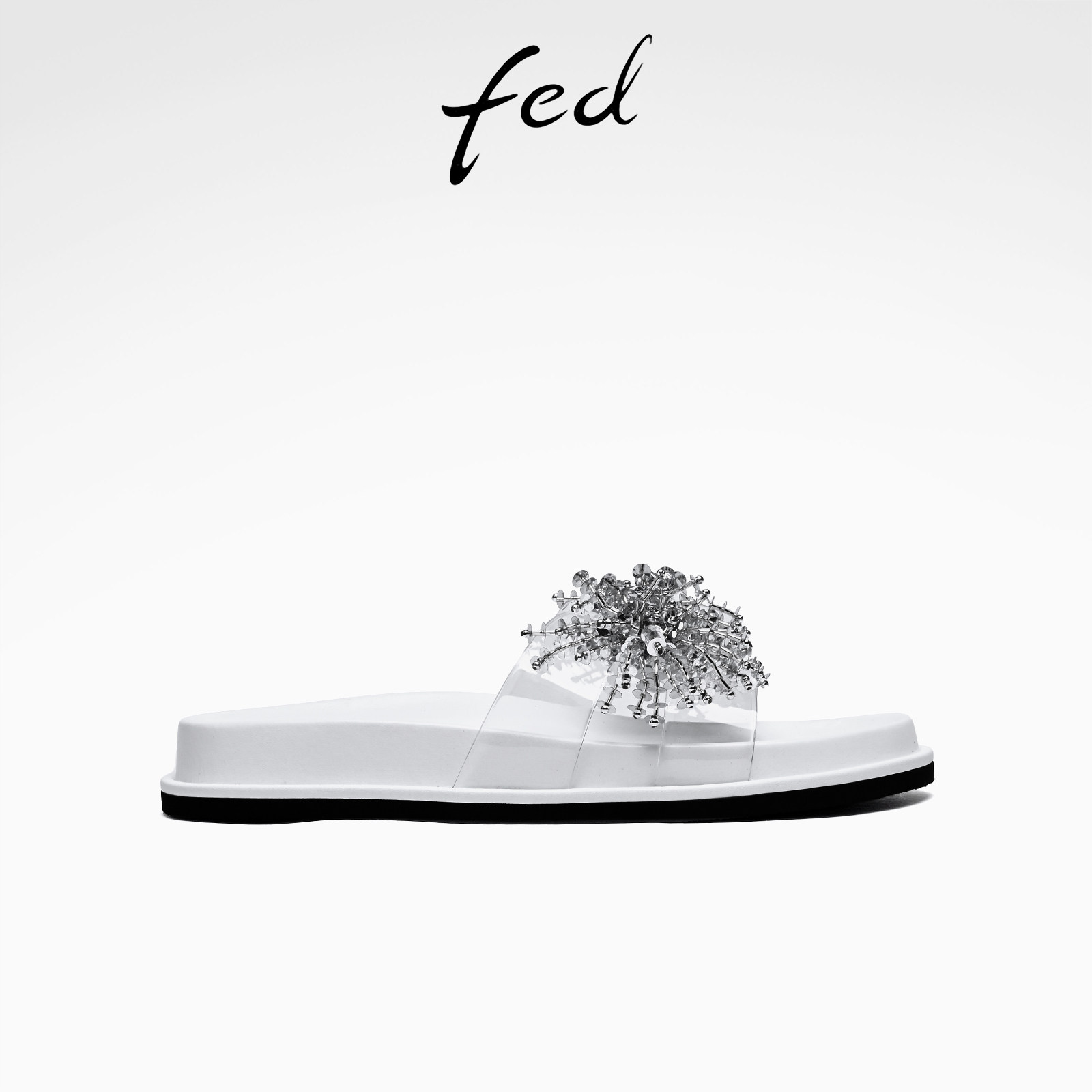 fed夏季仙女风水晶钻凉拖女