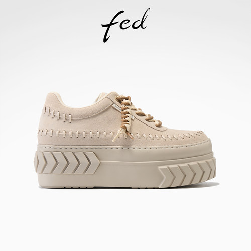 fed时尚板鞋春季新款女鞋增高厚底鞋休闲小白鞋女款S1222-YAB031