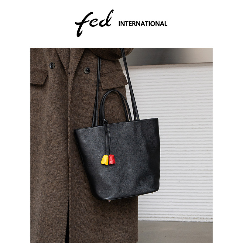 fed头层牛皮水桶包托特包手提包腋下包单肩包妈妈包BFA9509,箱包皮具/热销女包/男包,托特包,淘宝优惠券,粉丝福利购,淘宝优惠卷