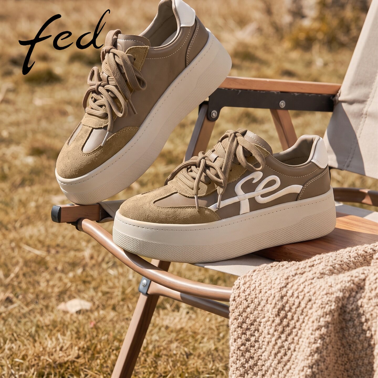 fed厚底休闲鞋通勤女鞋