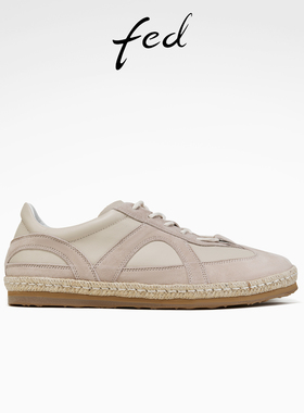 fed软底德训鞋春季新款女鞋麻边休闲鞋拼色运动鞋女款S0222-ZF329