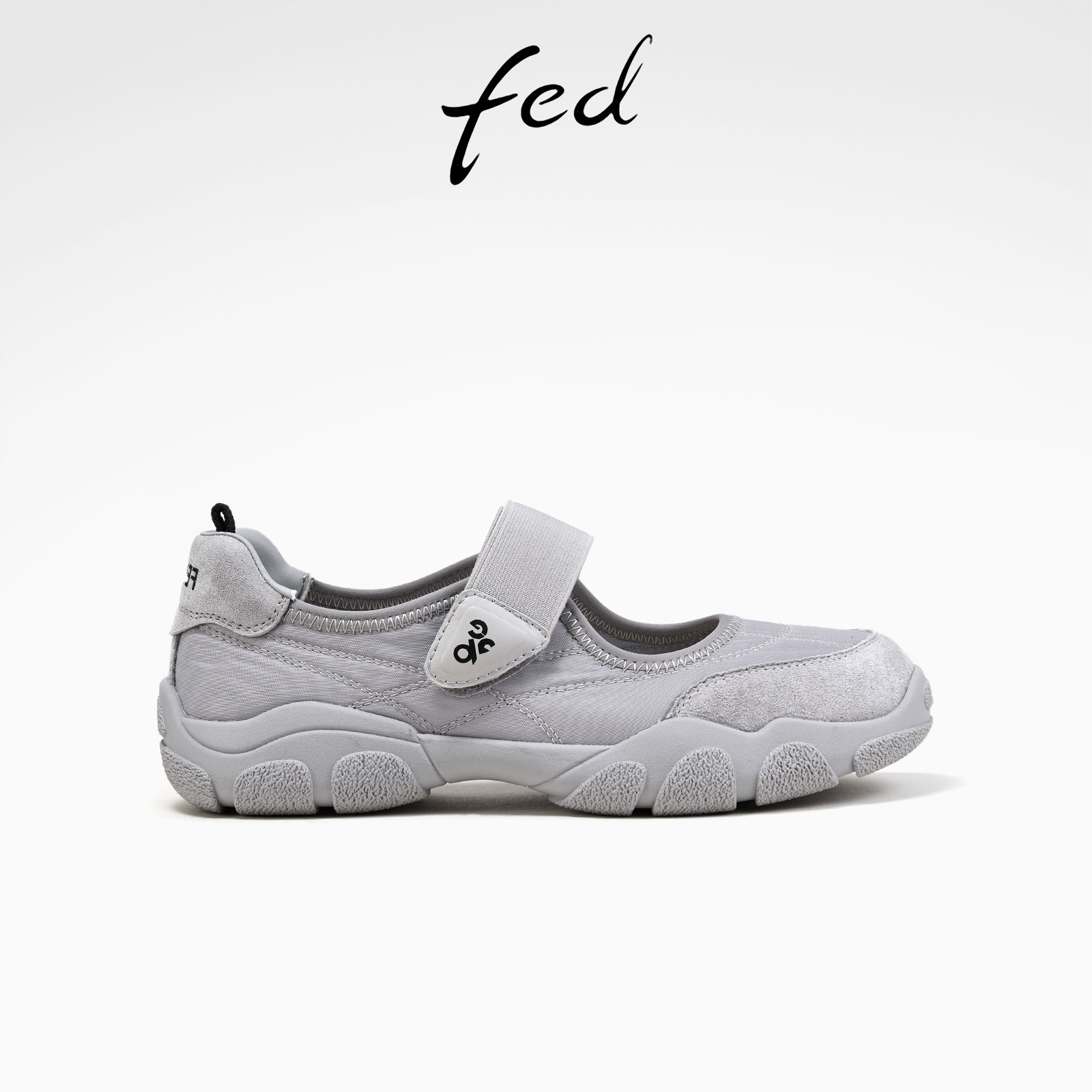 fed浅灰玛丽珍休闲运动单鞋图片