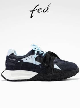 fed拼色休闲鞋秋季新款女鞋厚底德训鞋增高阿甘鞋女S0916-ZCA338