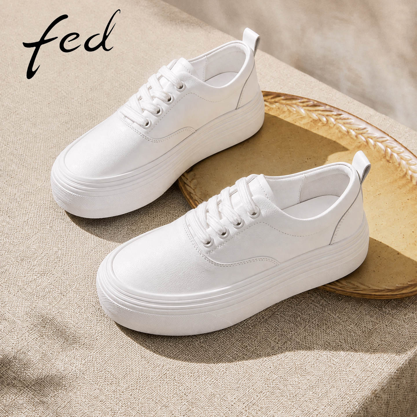 fed厚底增高百搭一脚蹬女板鞋