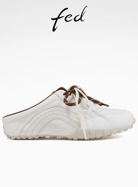 fed休闲半拖夏季新款女鞋后空德训鞋厚底外出拖鞋女款S0407-YA581