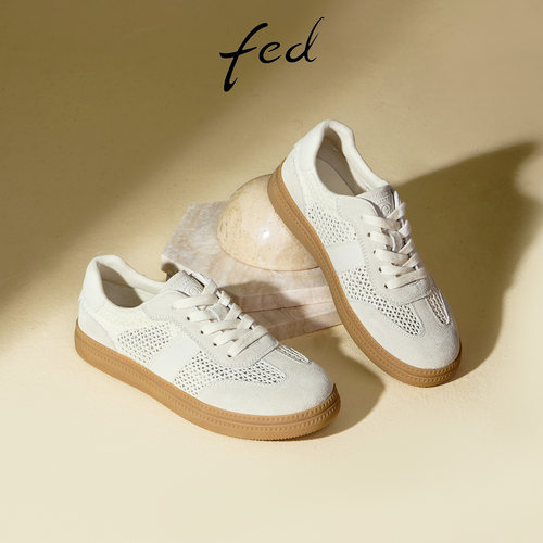fed透气德训鞋通勤舒适板鞋女夏