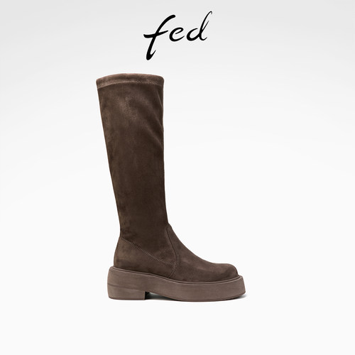 艾芙伊迪骑士靴2024新款弹力靴