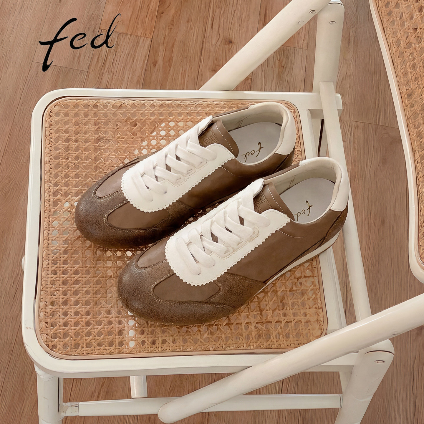 fed百搭德训鞋女夏季软底平底