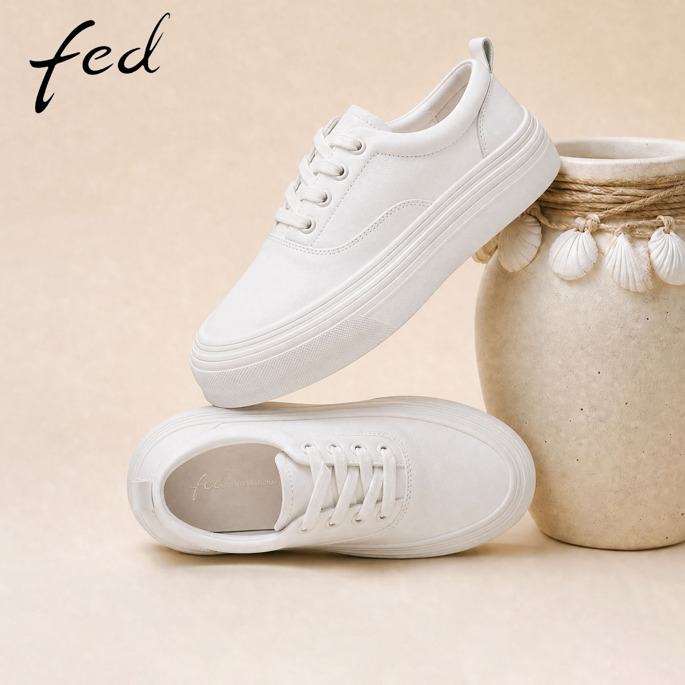 fed厚底板鞋女秋季新款女鞋舒适