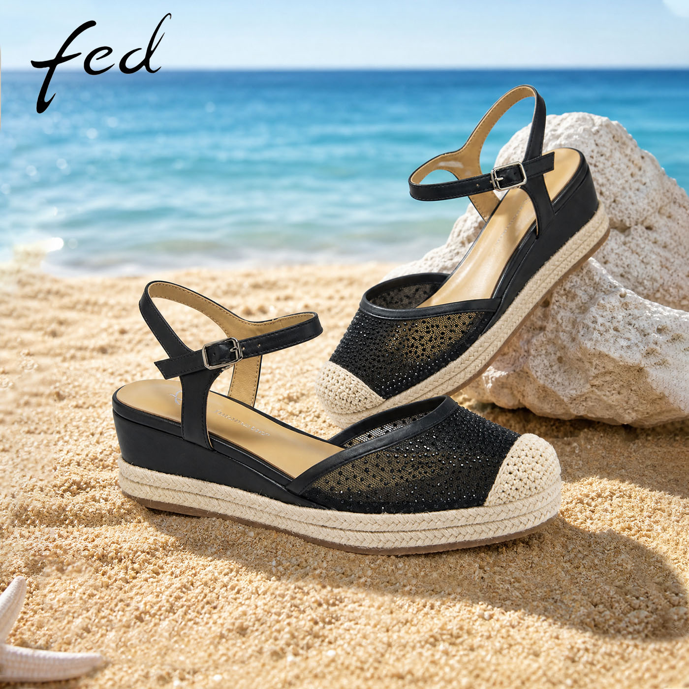 fed厚底时装凉鞋女夏季新款女鞋