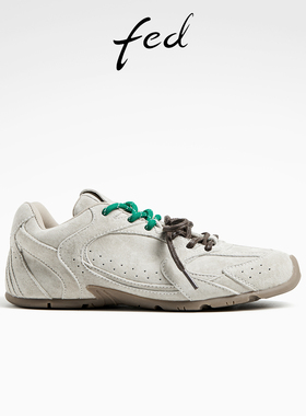 fed运动休闲鞋春季新款女鞋双鞋带德训鞋软底跑步鞋D0823-ZCA226