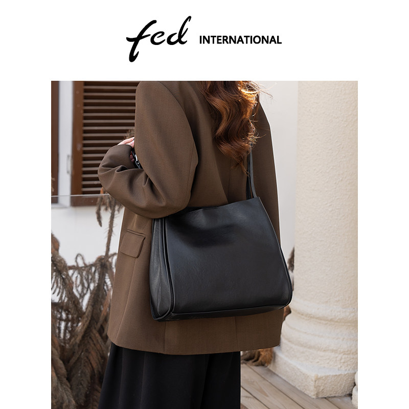 fed头层牛皮真皮女包仿植鞣斜挎包单肩水桶包托特包妈妈包BFA9489,箱包皮具/热销女包/男包,托特包,淘宝优惠券,粉丝福利购,淘宝优惠卷