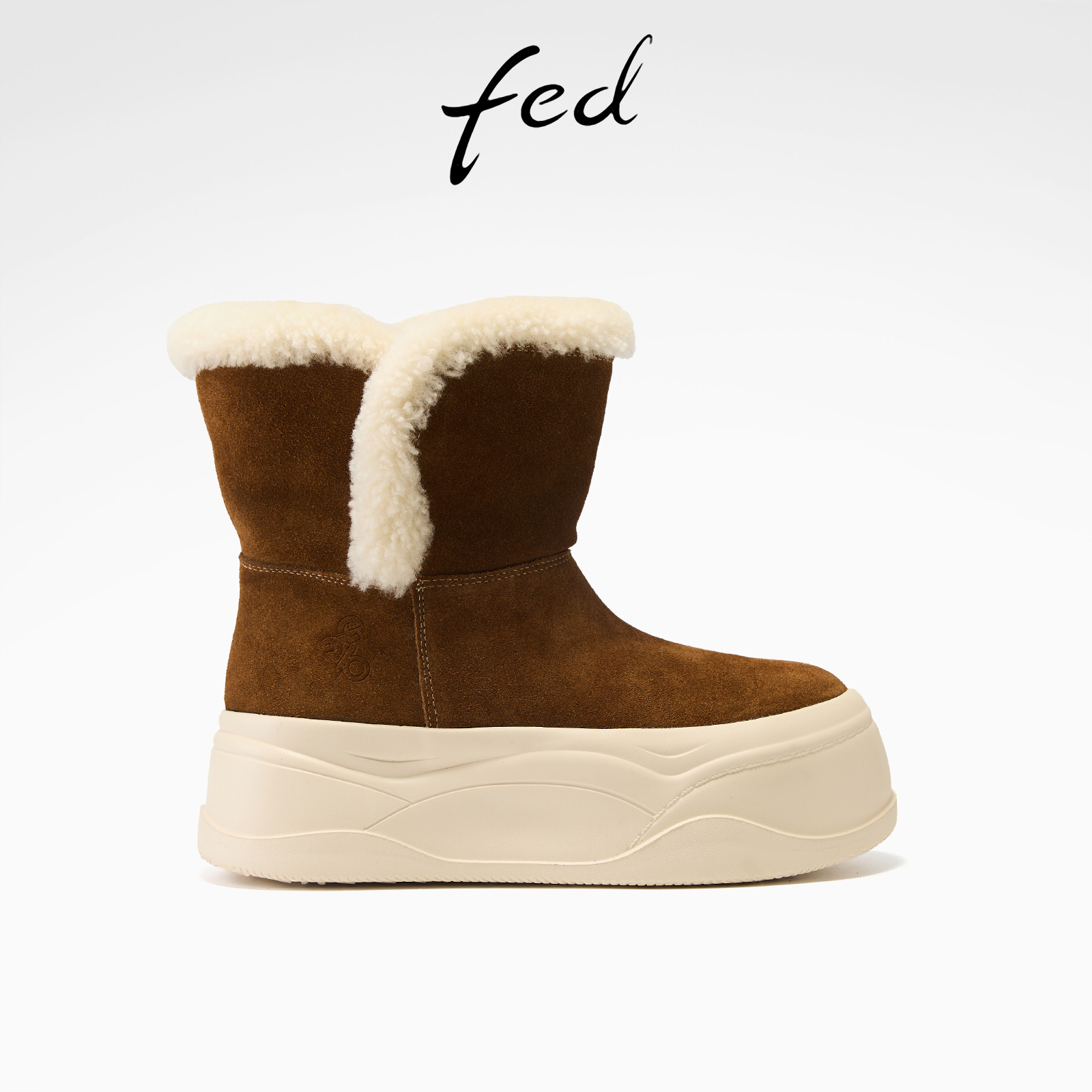 fed防寒雪地靴冬季新款女靴加绒棉鞋厚底短靴女款女S1111-ZCA731