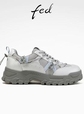 fed时尚休闲鞋春季新款女鞋网面透气运动鞋厚底鞋女款S0102-ZC772