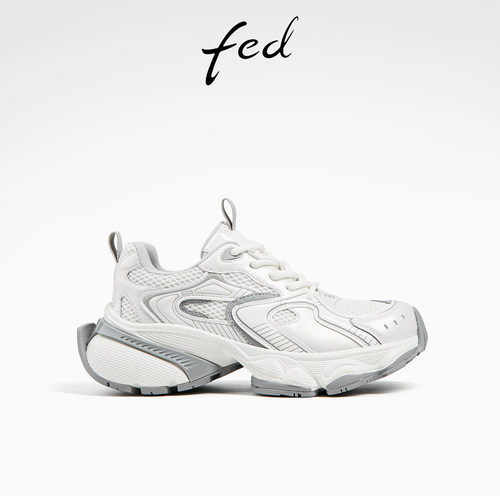 运动休闲鞋女网面透气百搭老爹鞋