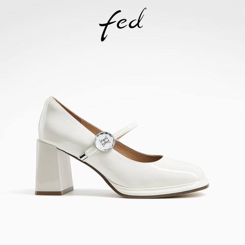 粗高跟单鞋女玛丽珍通勤时装鞋