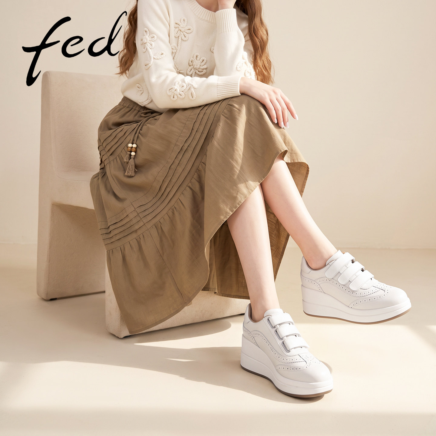 fed魔术贴运动鞋休闲女鞋
