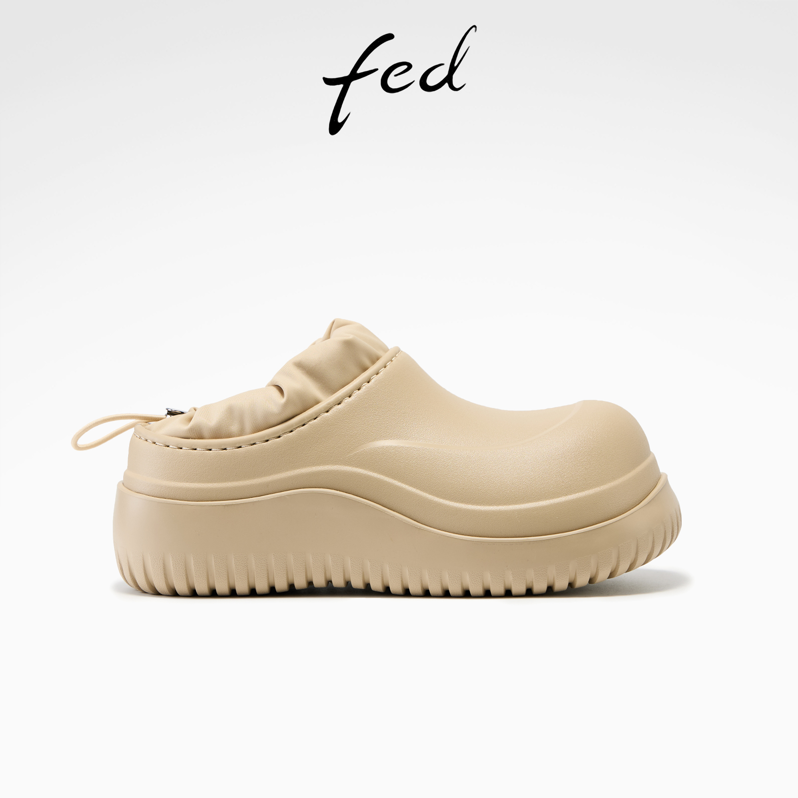 fed保暖厚底鞋冬季新款女鞋户外包头拖休闲棉鞋女款S1028-YAC157