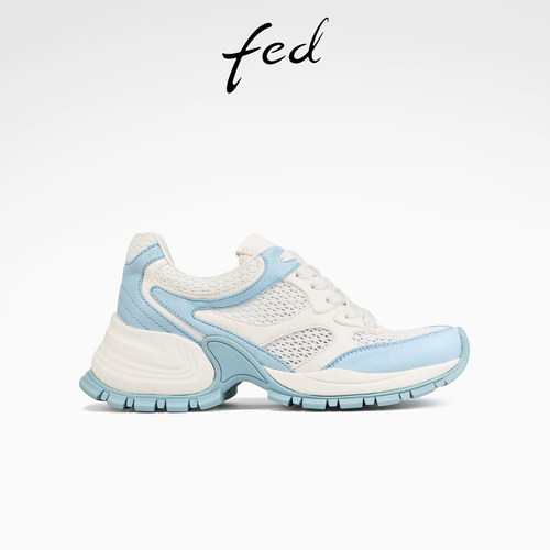 fed厚底老爹鞋秋季新款女鞋网面增高鞋运动休闲鞋女款S0815-YA285