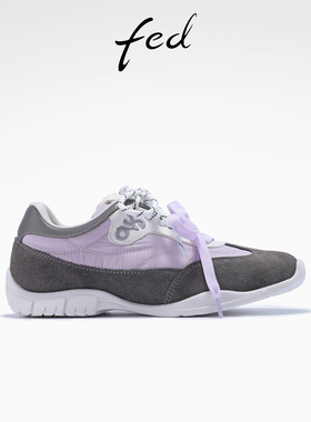fed薄底阿甘鞋秋季新款女鞋休闲德训鞋系带慢跑鞋女S0903-YAB110