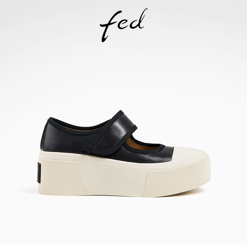 休闲乐福单鞋女运动玛丽珍鞋