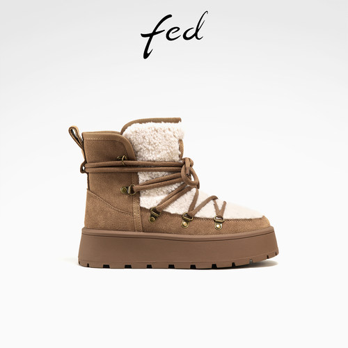 艾芙伊迪2024新款冬季雪地靴