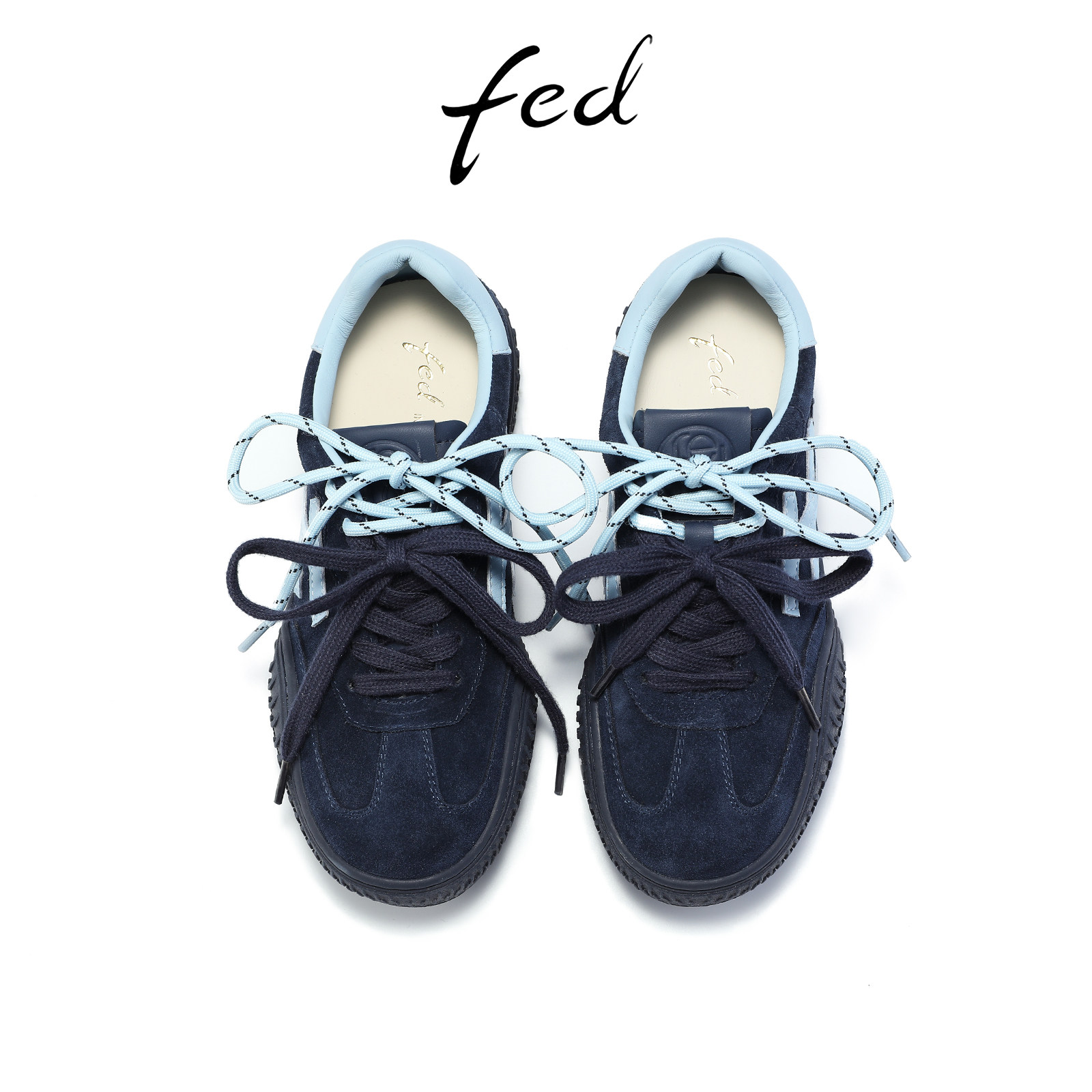 fed厚底德训鞋女2026秋新款女鞋