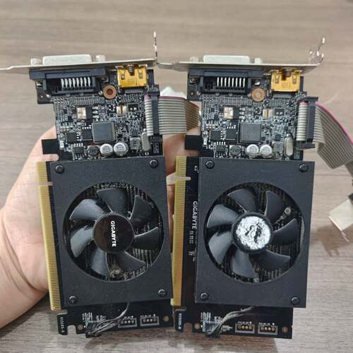 可维修技嘉GT710D3 2G显卡 高清亮机卡，输dvi，h议价