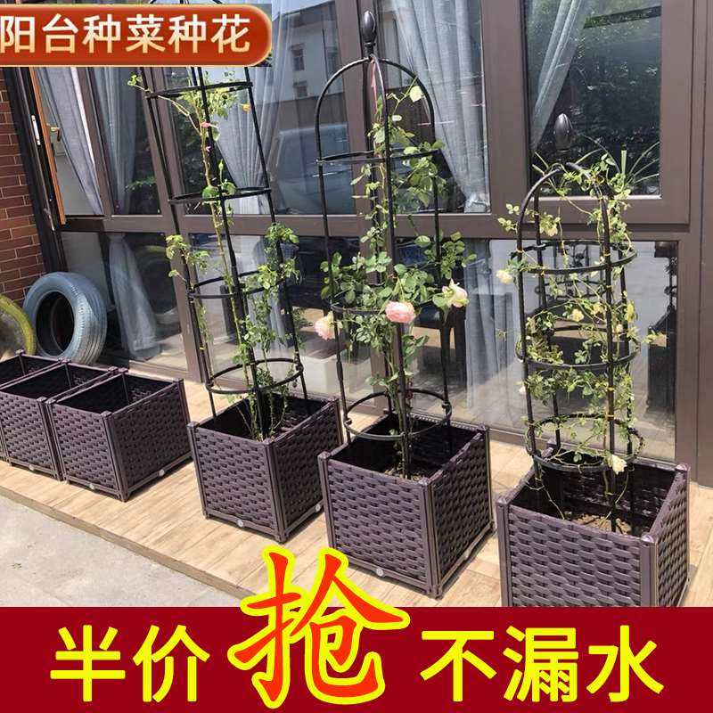 种植箱阳台种菜蔬菜塑料花盆花箱户外特大天台楼顶专用泡沫箱神器