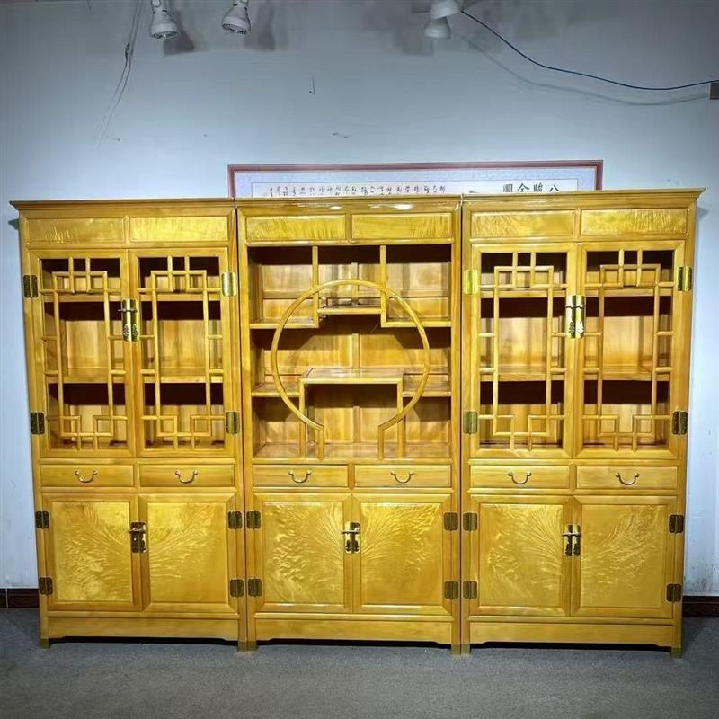 金丝楠木博古架书柜仿古中式储物柜置物架书橱书架组合书房