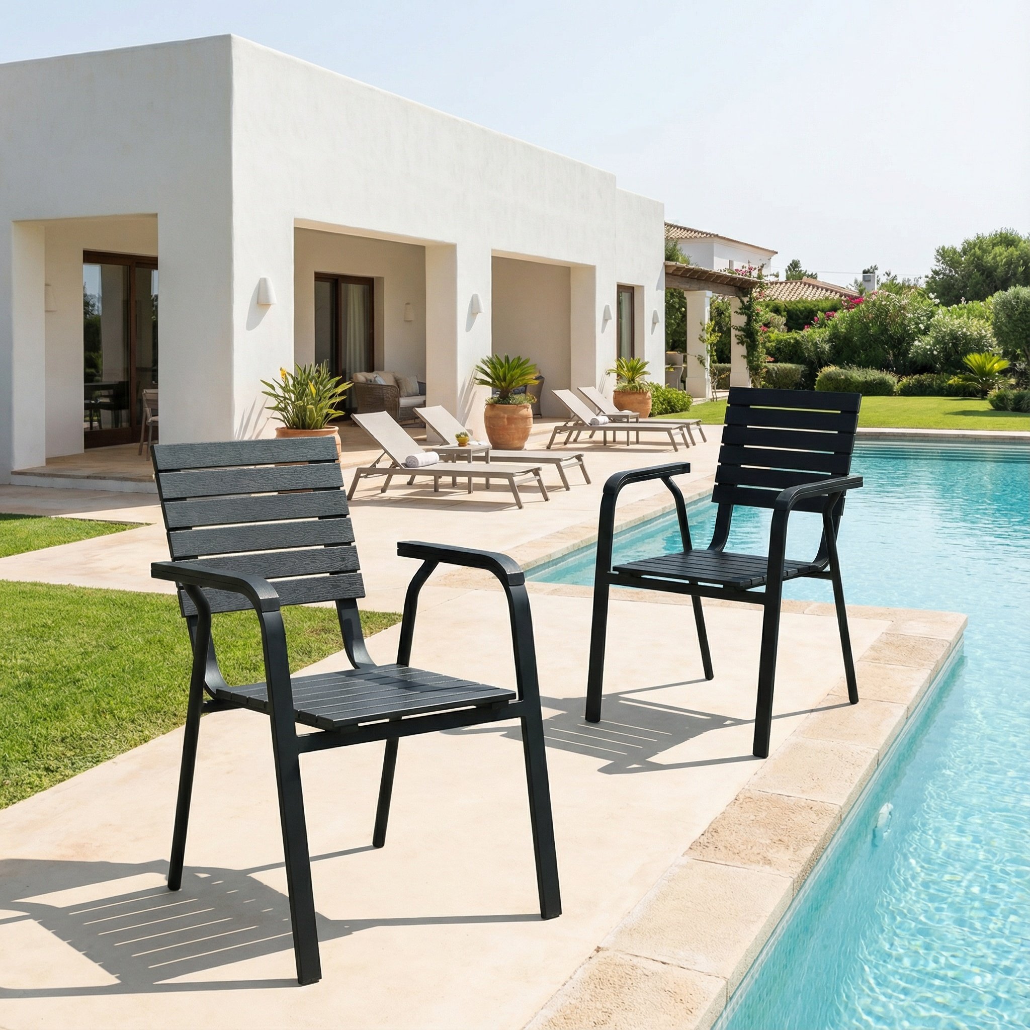 户外椅套装防腐塑木别墅庭院休闲餐椅组合花园露天阳台麻将靠背椅,住宅家具,庭院凳,淘宝优惠券,粉丝福利购,淘宝优惠卷