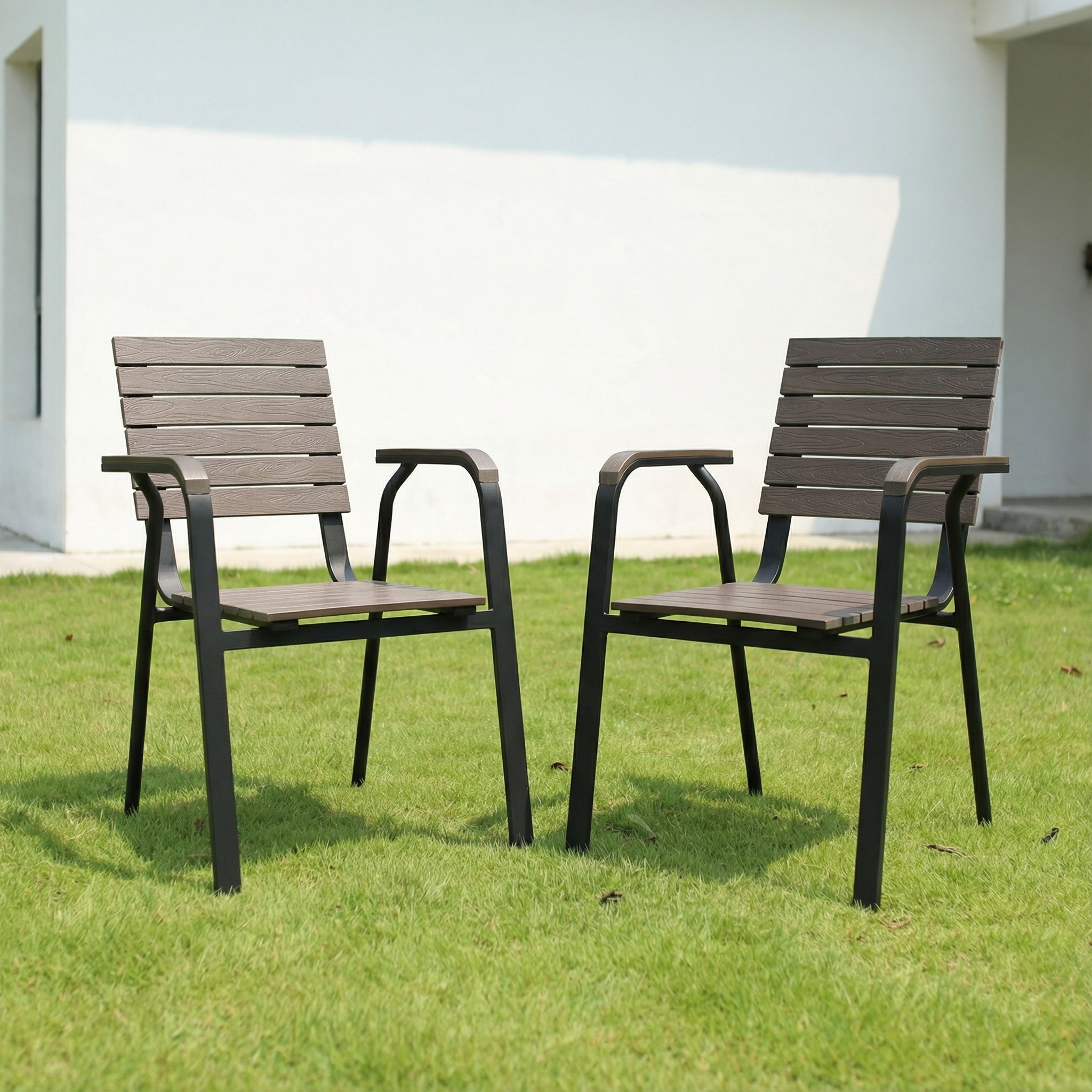 户外椅套装防腐塑木别墅庭院休闲餐椅组合花园露天阳台麻将靠背椅,住宅家具,庭院凳,淘宝优惠券,粉丝福利购,淘宝优惠卷