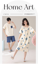 睡衣女款2025新款超火纯棉布料100全棉独特漂亮情侣装一男一女
