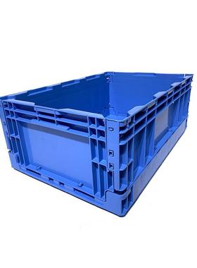 S504外尺寸*周转箱360*210mm蓝色折叠式塑料550欧标物流箱