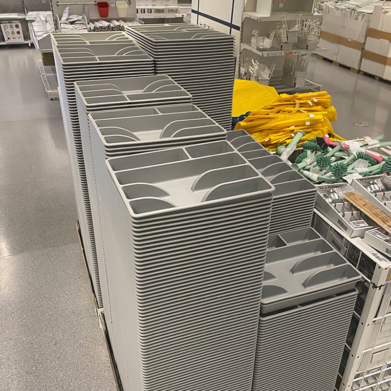 家用厨房抽屉收纳分隔工具盒子促销餐具盘筷子刀叉餐具塑料收纳盒