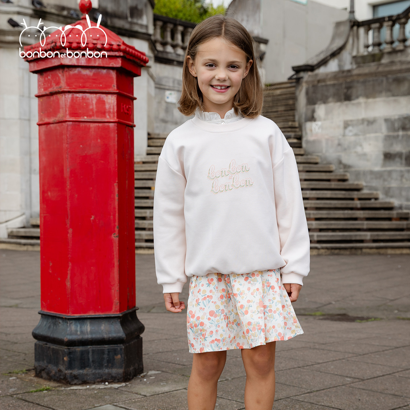 bonbon et bonbon新款女童浅粉色刺绣卫衣浅粉全棉洋气舒适童装,童装/婴儿装/亲子装,卫衣/绒衫,淘宝优惠券,粉丝福利购,淘宝优惠卷