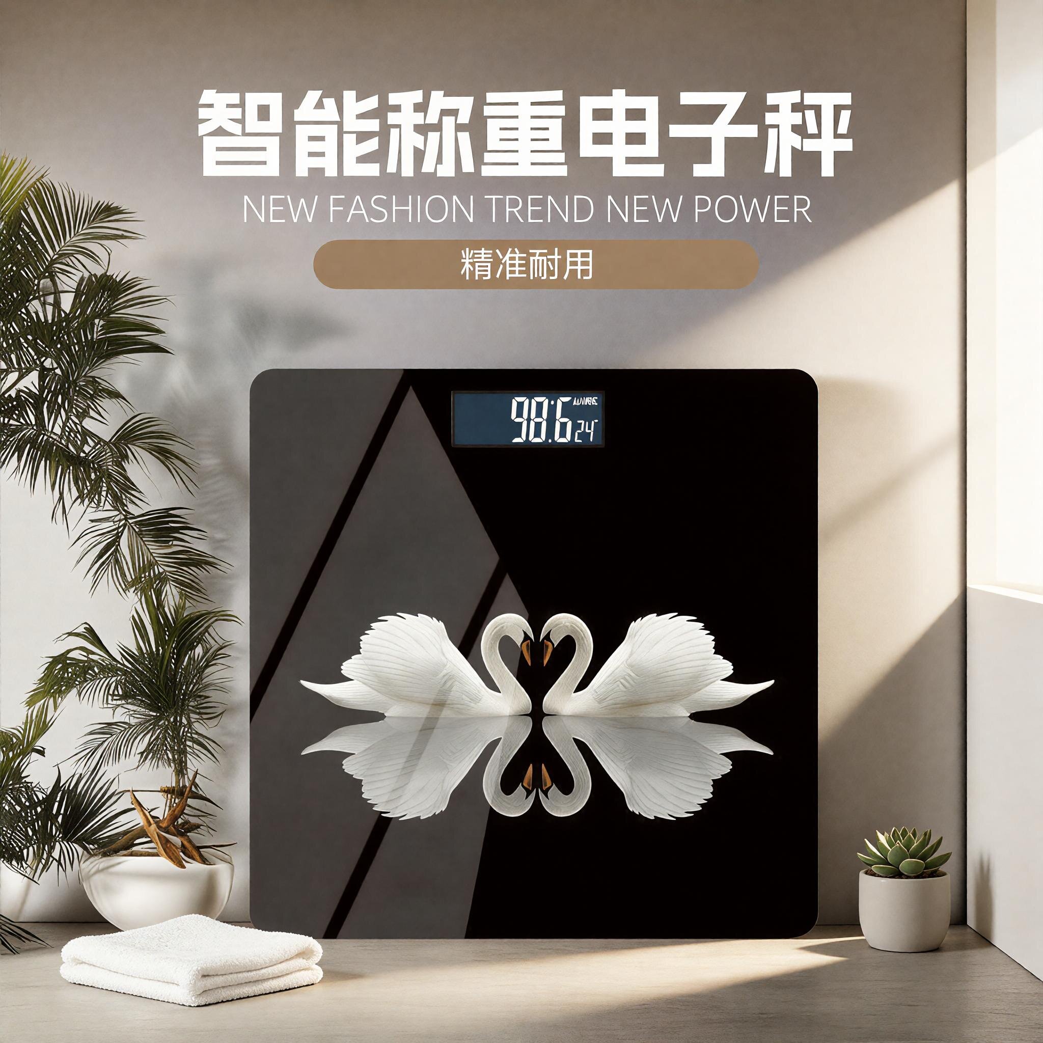 新款家用精准电子秤体重秤智能体重计健康秤人体秤开业活动礼品
