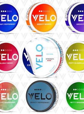 7送1 snus velo口含袋薄荷水果味VELO口袋平替ZYNsnus zyn口含袋